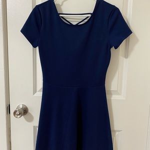 Dark blue short dress
